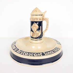 Vintage Luchow’s Restaurant Since 1982 German Stein Ashtray New York City